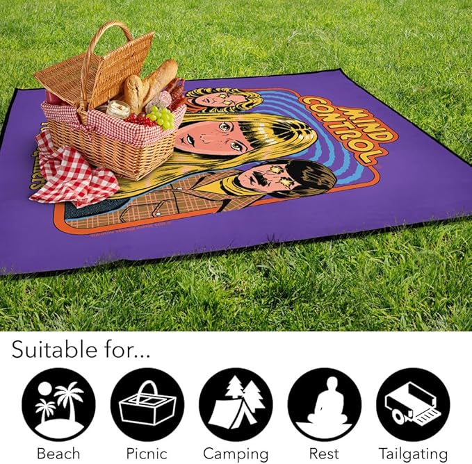 LOGOVISION Steven Rhodes Mind Control for Beginners Outdoor Blanket for Picnic Beach Camping Park Tailgate 50x60