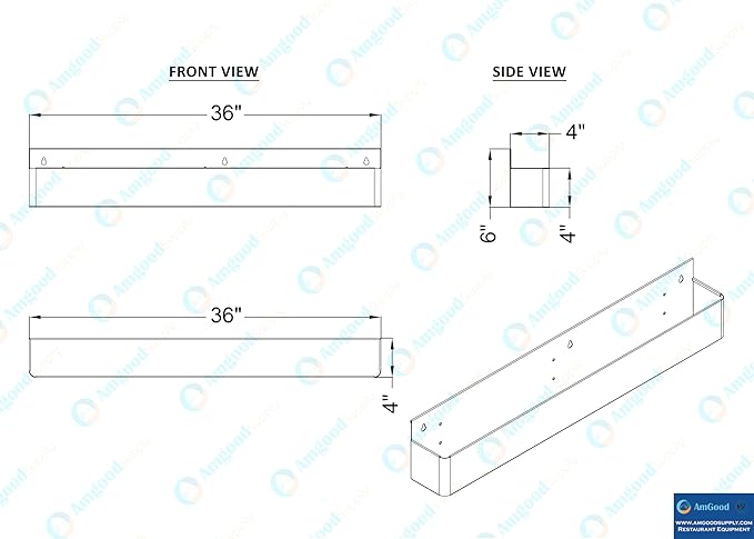36 in. Single Tier Stainless Steel Speed Rail Rack for Commercial Bars NSF