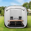 Pop Up Tent Portable Camping Canopy Booth 6 x 6FT with Carry Bag for Outdoor Activities White