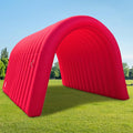 OZIS 16Ft Inflatable Tunnel Entrance Sports with Installed Blower Inflatable Football Tunnel Tent Entryway for Business Advertising Event Exhibition Promotion(Red16x10x10Ft)