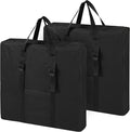 REDCAMP Black-2 Pack Folding Table Storage Bag Waterproof Carry Bag with Handles for Folding Picnic Camping Card Table Black 26 D x 5 W x 24 H