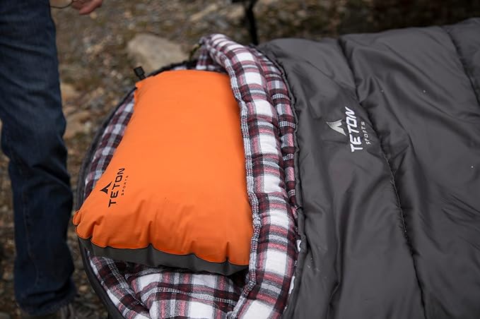 Teton Celsius Regular 25F 20F 0F Degree Sleeping Bags All Weather Bag for Adults and Kids Camping Made Easy and Warm Travel Sack Included