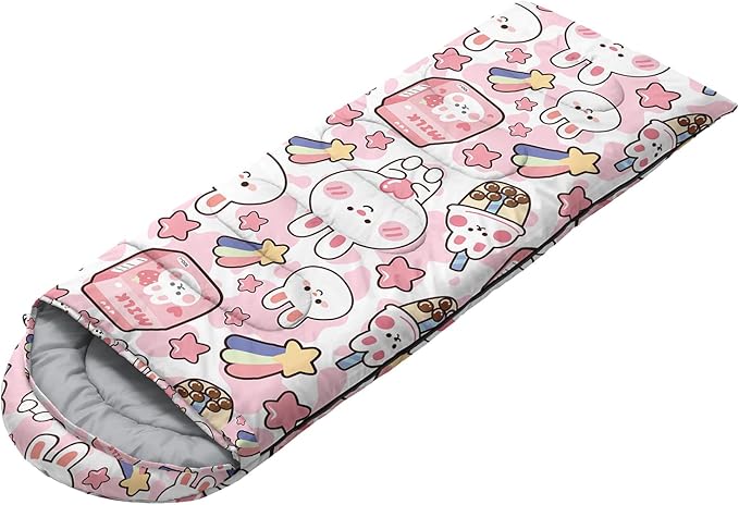 CVHOUSE Camping Sleeping Bags3 Season Warm &amp Cool WeatherLightweightWaterproof Sleeping Bags for Adults &amp KidsTravelingand OutdoorsCamping Gear Equipment