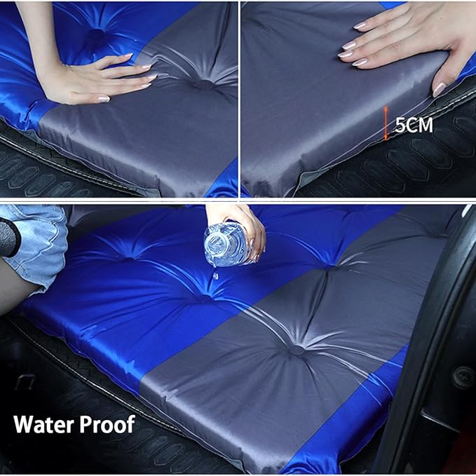 Car Inflatable Mattress for Ford Explorer (222) 2006 2007 2008 2009 2010 2011 2012 2013 2014 2015 Rear Trunk Air Mattress Camping Cushion Back Seat Sleeping MattressesBluegrey