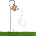 Solar Watering Can Light Outdoor Decor - Waterproof Solar Garden Pathway Lights for Yard Garden - Perfect Gifts for Women Mom Grandma Birthday (Petal Design)