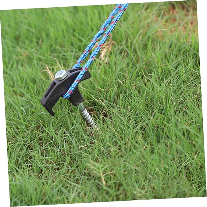 1Set Heavy Duty Tent Stakes Camping and Tarp Stake Kit for Outdoor Use Easy to Drive and Remove for Anchoring Tents Canopies and Gazebos