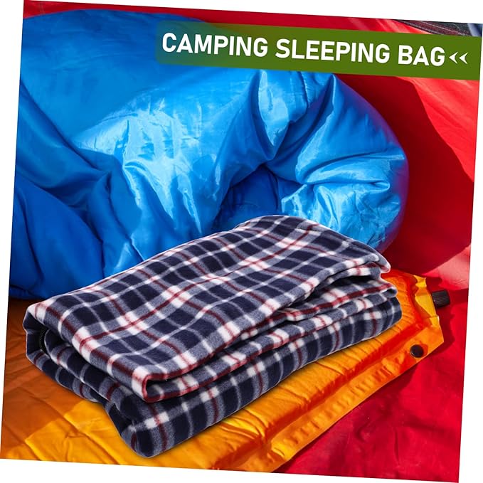 Lightweight Foldable Fleece Liner for Adults Warm Indoor Outdoor Use Portable Travel Camping Hiking Nap Sack Machine Washable Material