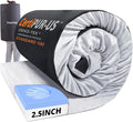 EGOHOME Memory Foam Camping Mattress 2.5 inch Portable Roll Up Camping Sleep Topper with Waterproof and Non-Slip Bottom Camping Car Mat with Travel Bag Grey