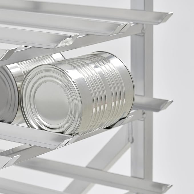 Full Size Stationary Aluminum Commercial Can Rack - Knocked Down (32L-041)