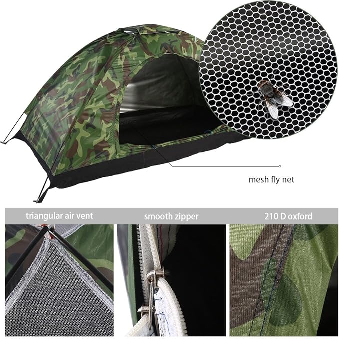 One Person Tent Outdoor up Beach Tent for Outdoor Garden Camping Fishing Picnic with Carry Bag