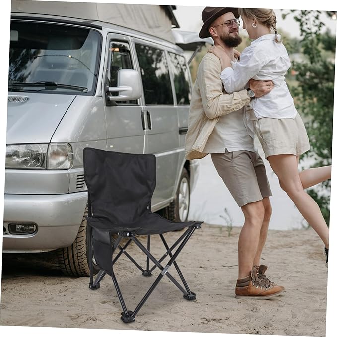 Folding Chair Lightweight Portable Fishing Camping Seat Ergonomic Design for Outdoor Use Convenient Storage Versatile for Beach Garden Activities Sturdy Construction