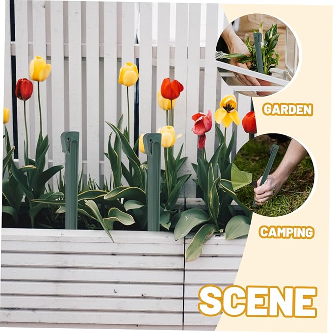 KESYOO 10Pcs Landscape Stakes Durable Ground Nails for Gardening Camping and Outdoor Activities Lightweight and Portable Edging Pins for Soil Tension and Stability