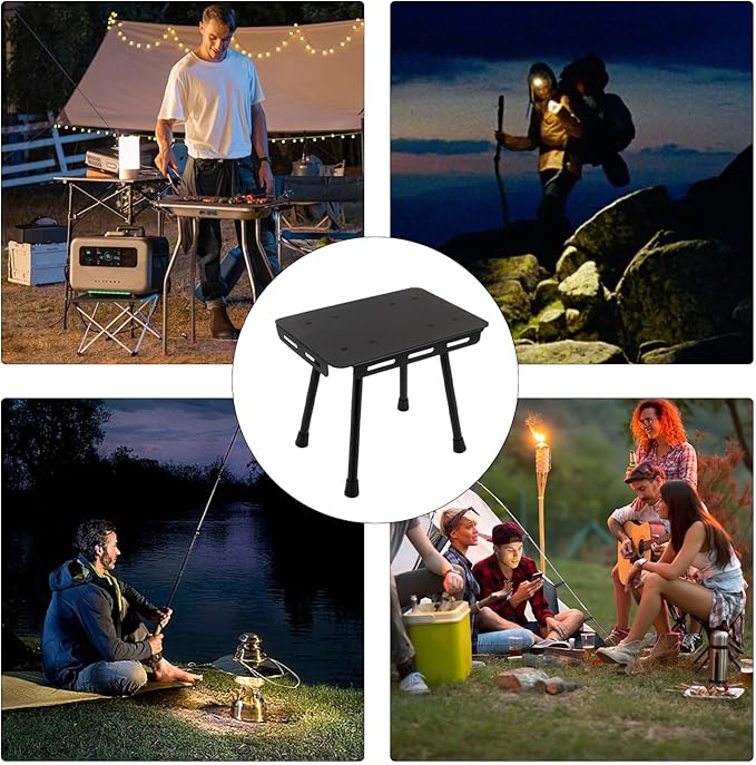 Portable Folding Table - Foldable Camping Table Sturdy Picnic Desk | Multi-Purpose Outdoor Utility Station Lightweight Setup for Beach Hiking Travel Backyard Adventure Dining Events
