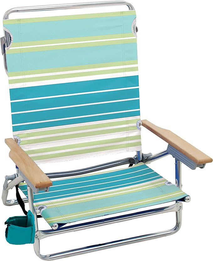 Rio Beach Classic 5-Position Lay-Flat Folding Beach Chair