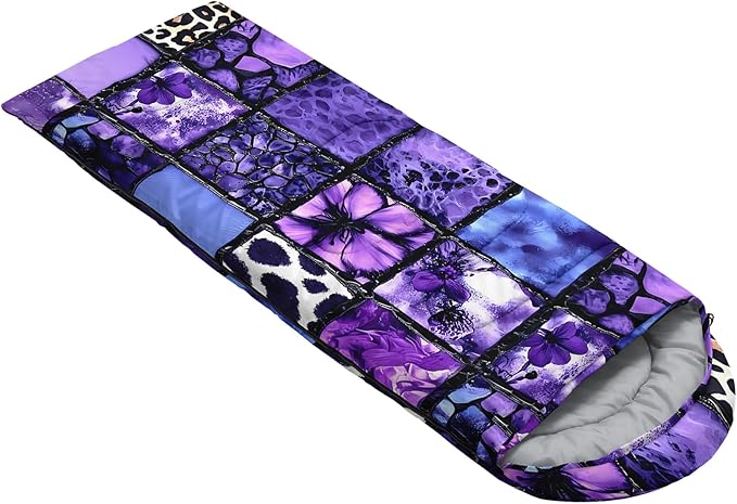 QOOMO Camping Sleeping Bags3 Season Warm &amp Cool WeatherLightweightWaterproof Sleeping Bags for Adults &amp KidsTravelingand OutdoorsCamping Gear Equipment