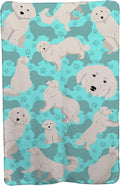 Caroline's Treasures MLM1036TBLT Great Pyrenees Soft Travel Blanket with Bag Airplane Blanket Indoor Outdoor Camping Blanket for Traveling Picnics Beach Trips Concerts