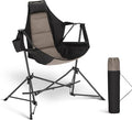 LET'S CAMP Hammock Camping Chair Lightweight Portable Outdoor Chair for Camping and Hiking Supports 300lbs Black
