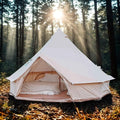 Luxury Four-Season Yurt Tent | Spacious Canvas Bell Tent with Stove Jack | Heavy-Duty Cotton Blend | Ultimate Family Glamping Shelter