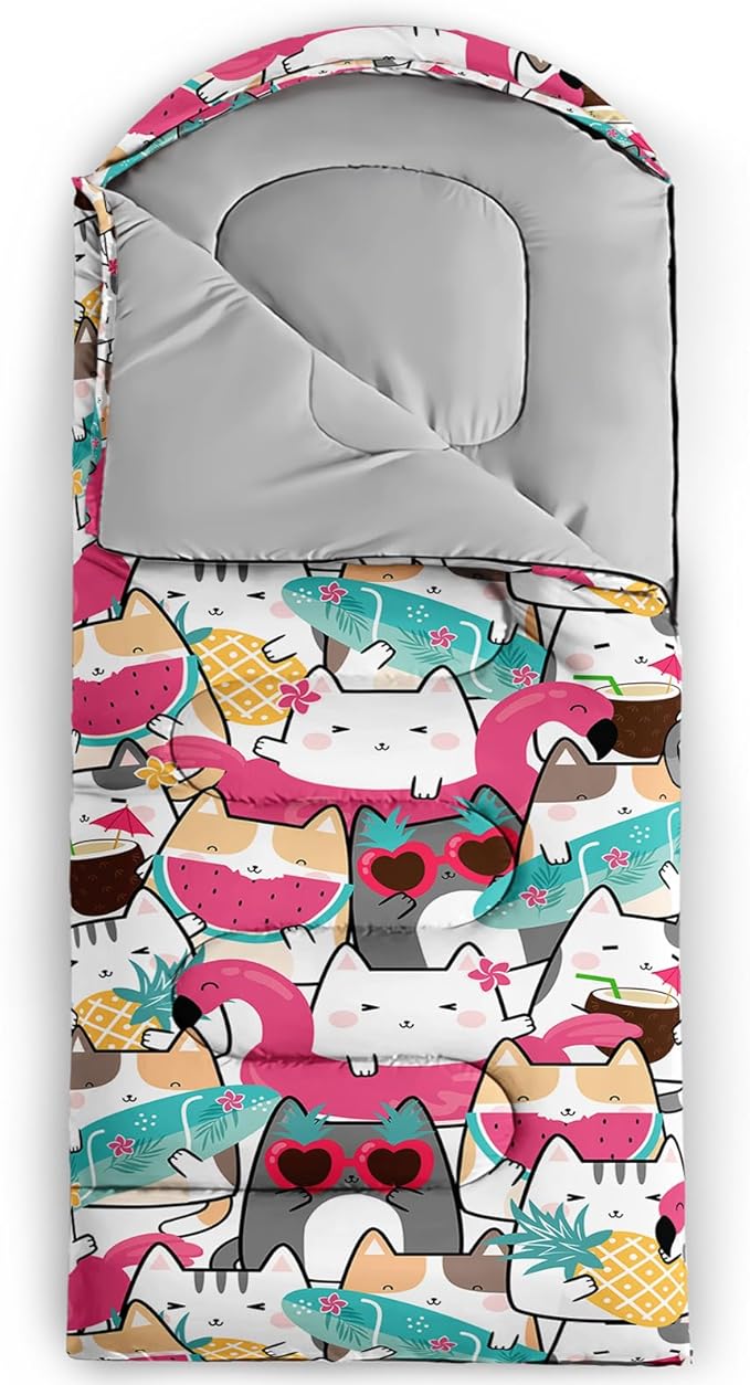 Print sleeping bagsleeping bagsOutdoor Camping Sleeping BagSuitable For Children Boys And Girls PortableWaterproofCompact And LightweightGreat For Outdoor CampingBackpacking And Hiking