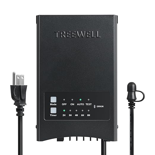 300W Low Voltage Landscape Transformer Outdoor Landscape Lighting Transformer with Photocell Sensor &amp Timer 120V AC to 12V/15V AC Weatherproof Transformer for Spotlight Pathway Light
