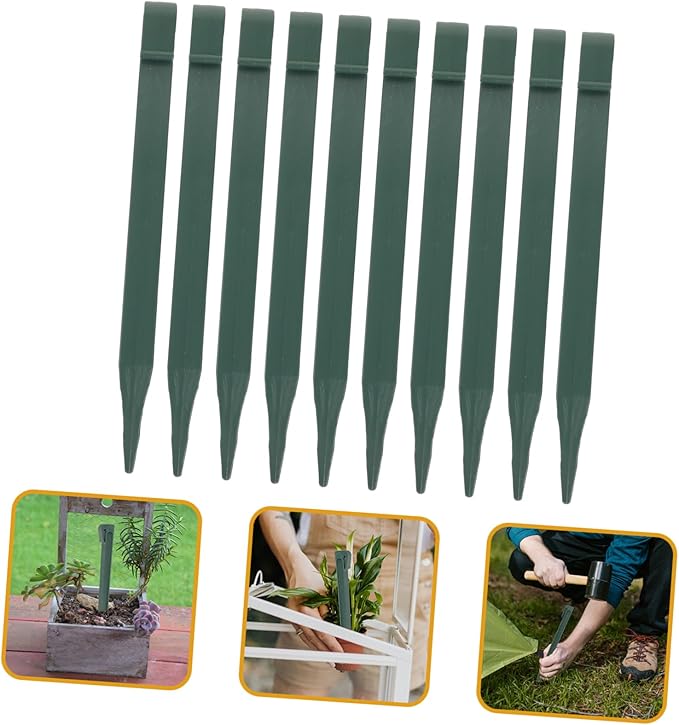 KESYOO 10Pcs Landscape Stakes Durable Ground Nails for Gardening Camping and Outdoor Activities Lightweight and Portable Edging Pins for Soil Tension and Stability