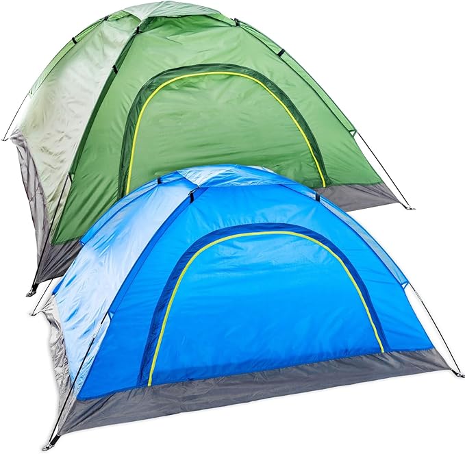 10 Pack Bulk 2 Person Tents for Homeless Scouts Camping Backpacking | Waterproof Lightweight Easy Pop Up Setup 1-2 Person Tent