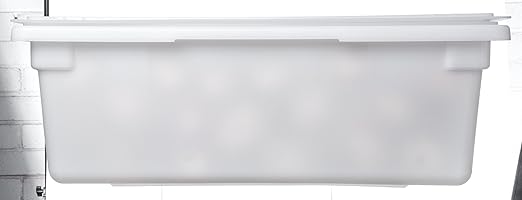 Carlisle FoodService Products Storplus Food Storage Container with Stackable Design for Catering Buffets Restaurants Polyethylene (Pe) 12.5 Gallon White (Pack of 4)