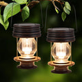 pearlstar Solar Lanterns Outdoor Waterproof 8.3” Solar Lights Outdoor Decorative Bright Outside Solar Table Lamp30 Lumen 2 Pack for Garden Patio Yard Backyard Pathway Porch Driveway (Warm White)