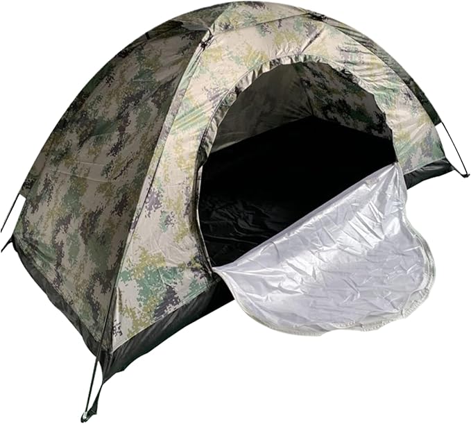 One Man Tent 1 Person Tent Waterproof Windproof UV-Resistant One Man with Mesh Ventilated Bug-Proof Backpacking Foldable Portable Camping for Daily Use