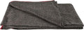 FOX OUTDOOR PRODUCTS Wool Blanket - Warm Lightweight Wool Blend Blanket with Whip-Stitched Edges for Outdoor &amp Home Use Grey