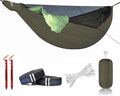 Onewind 11ft Zipper Hammock with Mosquito Net for Camping Portable Double-Layer Northers Hammock with Adjustable Ridgeline for Camping Hiking and Backpacking OD Green Sleeping Pad Not Included