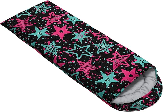 QOOMO Axolotl Cute Camping Sleeping Bags3 Season Warm &amp Cool WeatherLightweightWaterproof Sleeping Bags for Adults &amp KidsTravelingand Outdoors