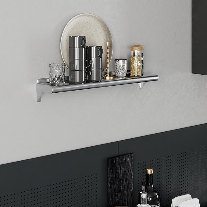 AmGood 6 X 30 Stainless Steel Wall Shelf | NSF | Metal Shelving | Garage Laundry Storage Utility Room | Restaurant Commercial Kitchen