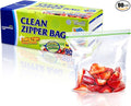 Clean Zipper Bag Medium 90 Bags LDPE BPA FREE Food Storage Bags Freezer Bags