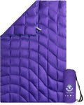 4Monster Down Camping Blanket - Outdoor Travel Quilt Puffy 650 Fill Packable LightweightWind &amp Waterproof | Ideal for Stadium BackpackingPicnics Beach and Hiking