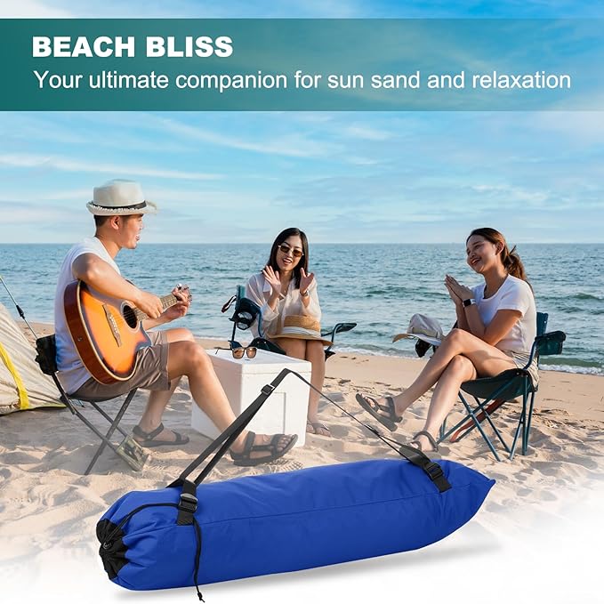 PATIKIL Foldable Camp Chair Replacement Bag Camping Chairs Folding Chair Carry Bag with Adjustable Shoulder Straps for Outdoor Camping Fishing Storage Sapphire Blue