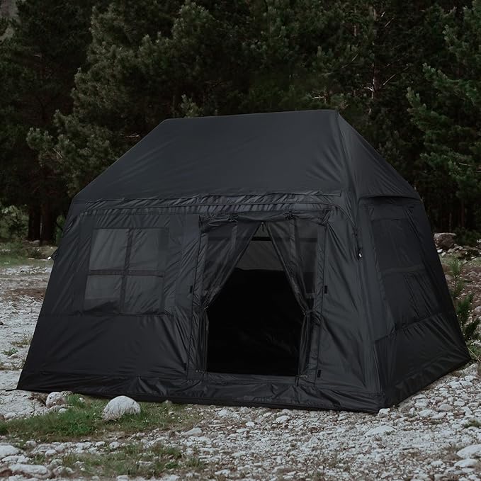3-4 Person Inflatable Camping Tent Blow Up Tent with Hand Pump Easy Setup Waterproof Inflatable Tent Cabin
