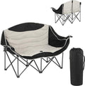 SunSettler Double Camping Chairs High Back Double Camp Chair Oversized Camping Chair Camping Couch with Cup Holders Carry Bag