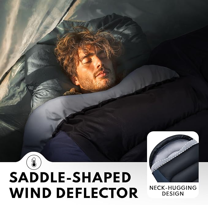 XXL Winter Sleeping Bags for Adults Cold WeatherCamping Sleeping Bag for Kids with Compression Sack4 Season Camping Essentials Gear for HikingTravelingOutdoorBackpackingClimbing