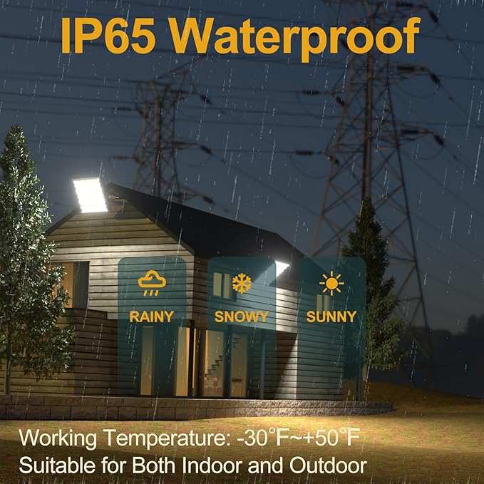 LED Stadium Lights Outdoor 400W LED Flood Lighting 60000LM AC100-277V IP65 Waterproof 5000K Daylight Commercial Arena Lighting for Sports Fields and Court -4Pack