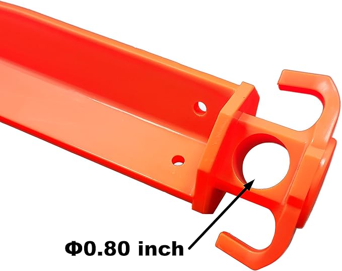 16 12 PCS Tent Pegs Garden Stakes Durable and Strong Plastic Tent Stakes for Beach Mat Camping Hiking Garden Landscape Stakes Orange Stakes UV Resistant