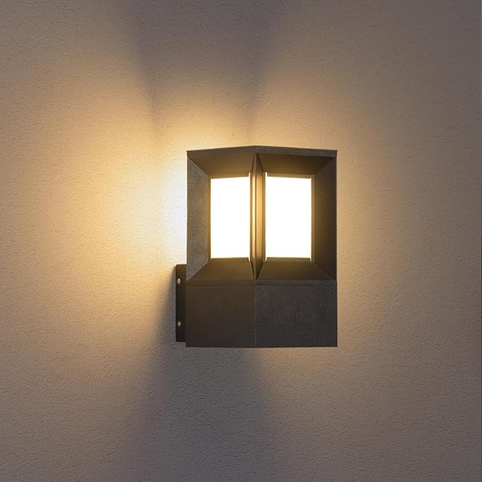 Outdoor Wall Lights 11 Waterproof Porch Lights Outdoor 3000K Exterior Wall Sconce with E26 Bulb Aluminum Exterior Lighting Fixtures Modern Outside House Light for Patio Garage 1 Pc