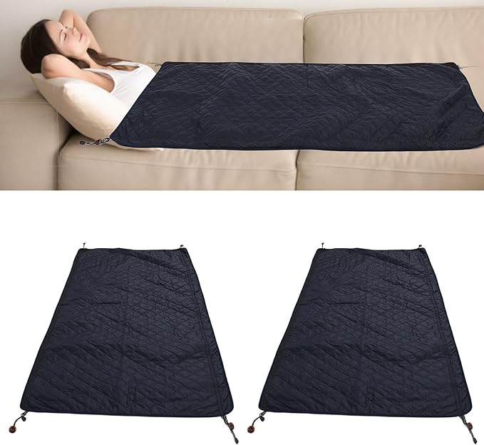 Camping Blanket 2 Pack | Tough Nylon &amp Polyester | Multifunctional Outdoor Blanket for Camping/Hiking/Indoor Use | Portable Travel Throw 31.5x55.1 Inch