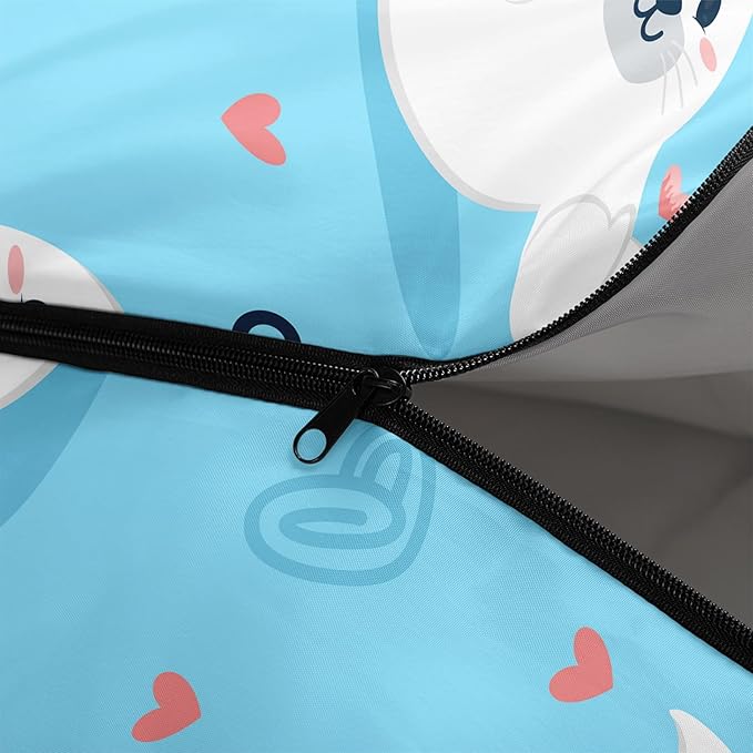 Kids Sleeping Bag for Boys GirlsCute Puppy Print-Lightweight Warm Portable Outdoor Indoor-Waterproof Cold Weather Resistant Sleeping Bag for Camping Hiking
