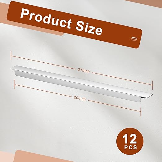 Zonon 12 Pcs Stainless Steel Adaptor Bar Long Food Divider Metal Steam Table Adapter Bar for Hotel Restaurant Catering Home Commercial Food Service Accessories(21)