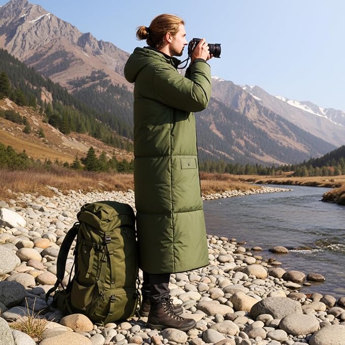Wearable Sleeping Bag Adult Outdoor &amp Indoor Sleeping Bags Applicable Temperature 25℉-50℉ Designed for Camping Hiking Backpacking and Other Outdoor Adventures
