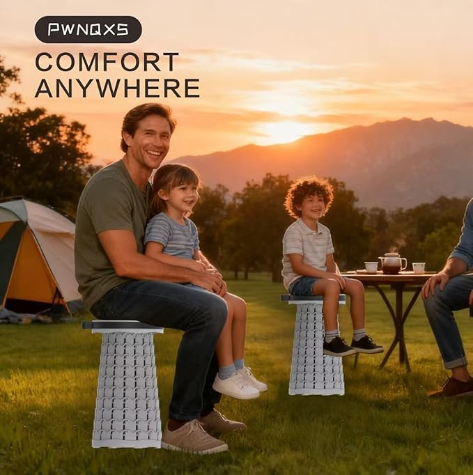 Portable Folding Chair (Light Gray)
