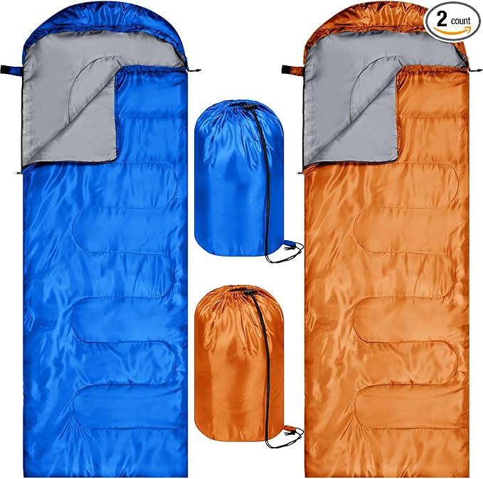 Tudomro Camping Sleeping Bag for Adults Lightweight Packable Waterproof Camping Gear Equipment to Keep Warm for Outdoor Backpacking Hiking Travel