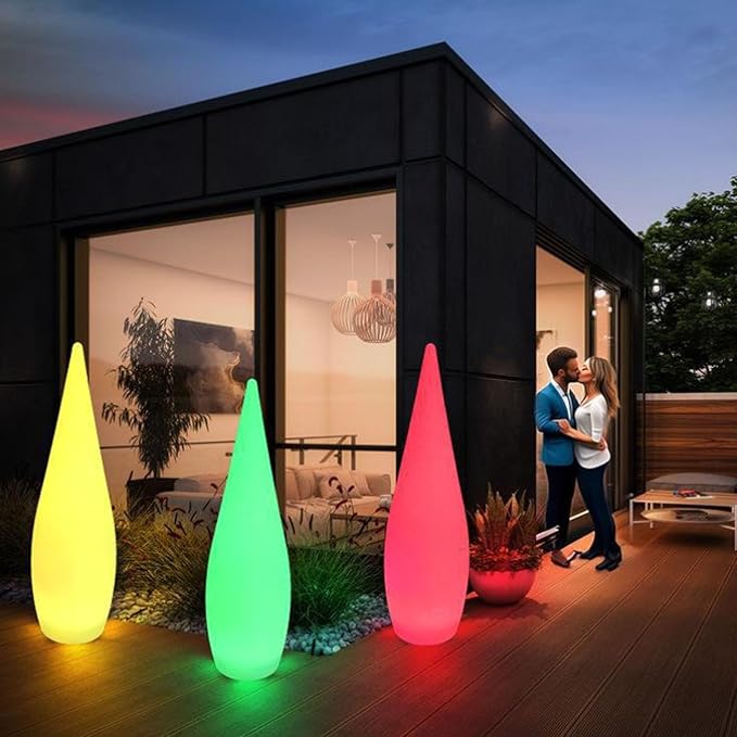 Outdoor Water Drop Lights Waterproof Lawn Light Courtyard Garden Terrace Atmosphere Lights Landscape Courtyard Decorations Floor Lamps Path Light Modern Holiday Lamps