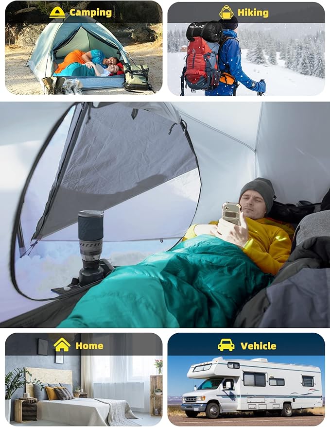 Bessport Mummy Sleeping Bag | 15-45 ℉ Extreme 3-4 Season Sleeping Bag for Adults Cold Weather– Warm and Washable for Hiking Traveling &amp Outdoor Activities